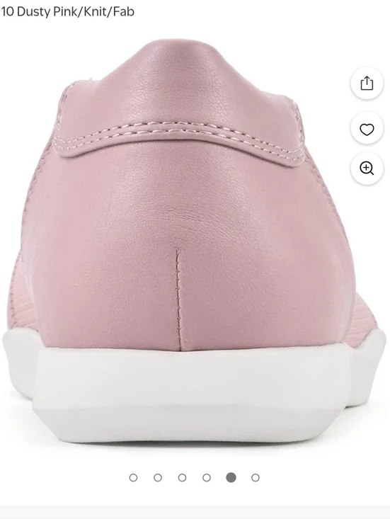 Cliffs by WHITE MOUNTAIN Pink Knit Pavlina Comfort Flats Size 6 NEW NWT - Picture 5 of 15